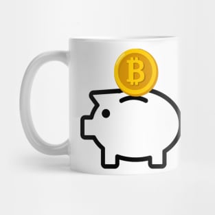 Bitcoin piggy bank Mug